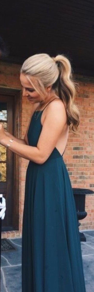 EVANGELINE spaghetti strap satin dress