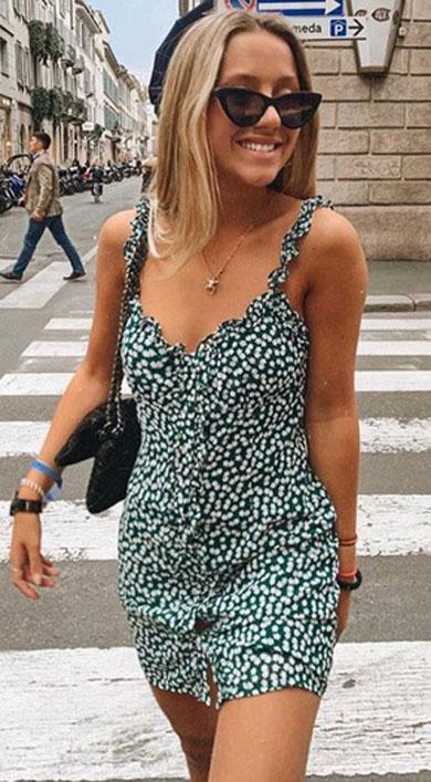 COLEEN thin strap short dress