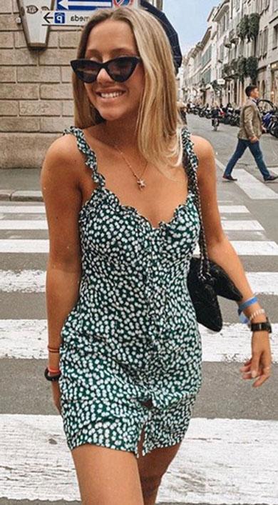 COLEEN thin strap short dress