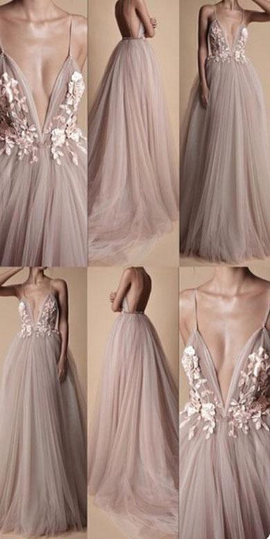 INEZ tulle long prom dress