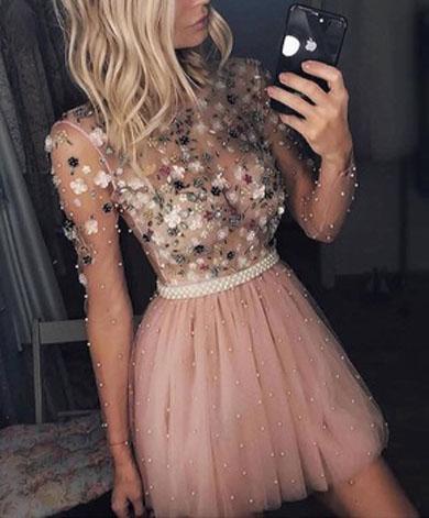 SAUNDRA mesh sparkly dress