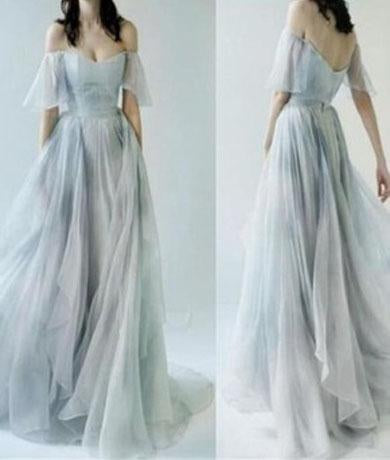 CONCETTA off shoulder prom dress