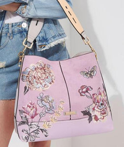Lovely Pink embroidered hand bag
