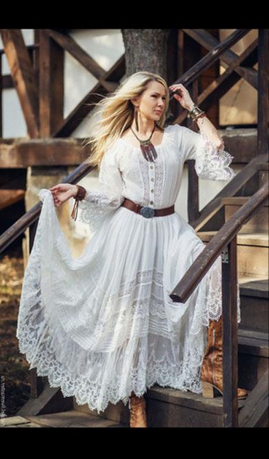 MOLLY long sleeve bohemian dress