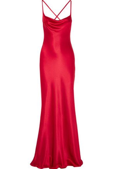 MISTY slip satin dress