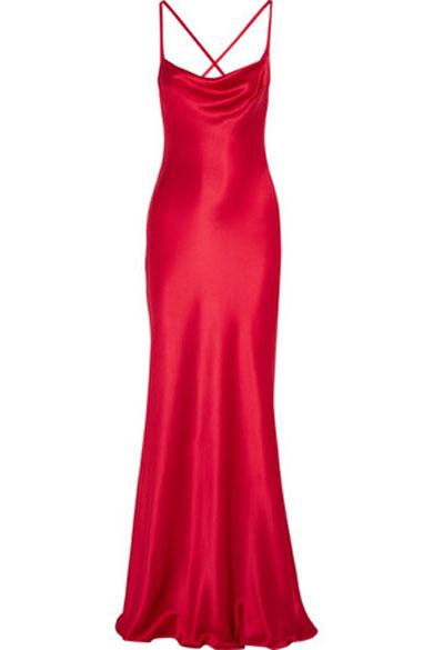 MISTY slip satin dress