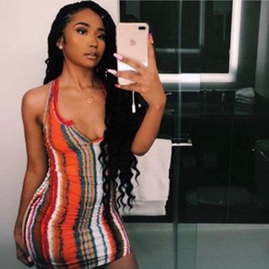 DAISY rainbow stripe dress