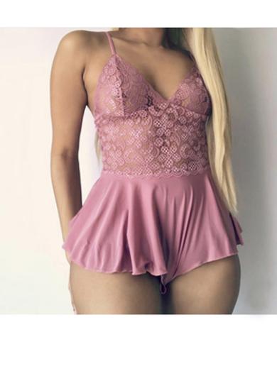 EDWINA spaghetti starp lace dress