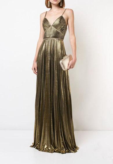 SONYA pleated prom dress