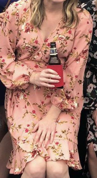 BENITA flower satin dress