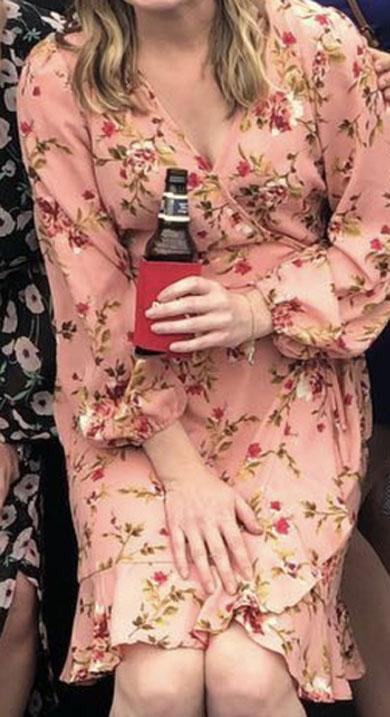 BENITA flower satin dress