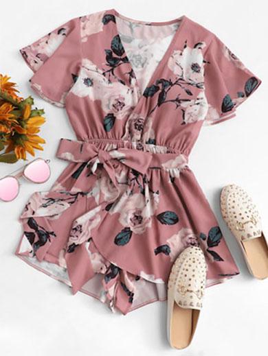 ROSANNA floral tie satin dress