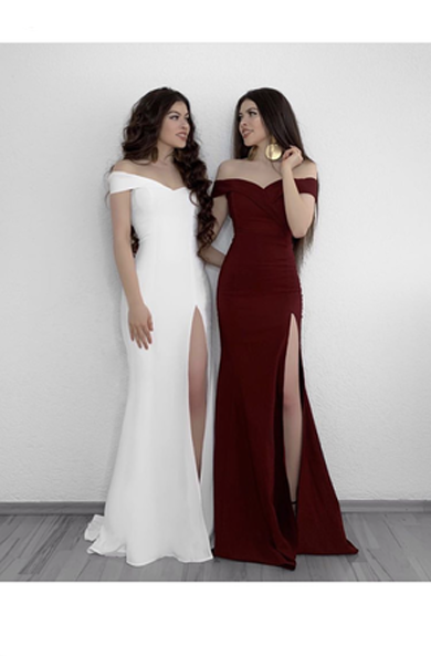 GEORGIA off shoulder maxi Dress