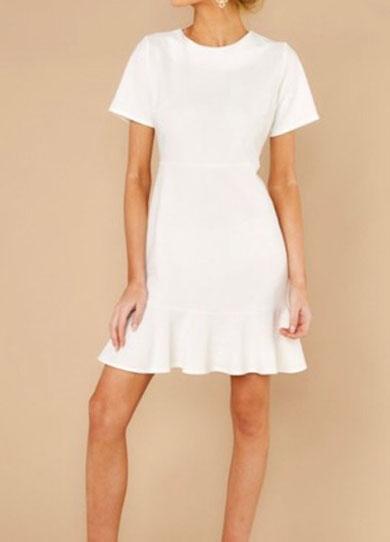 TAMARA plain short dress