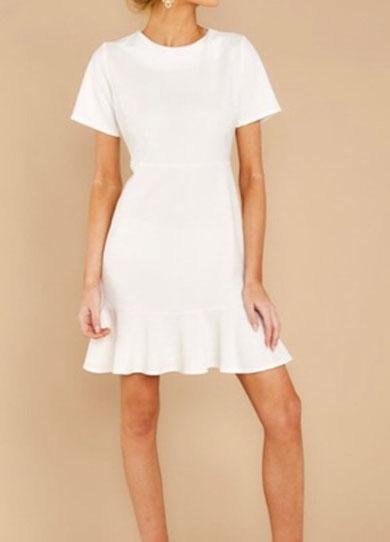 TAMARA plain short dress
