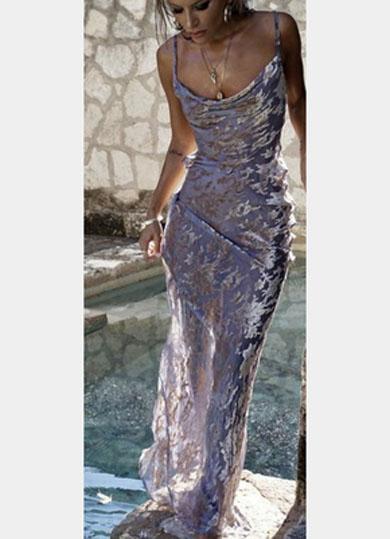 HOLLIE spaghetti strap long dress