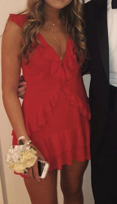 HILLARY ruffle short dress