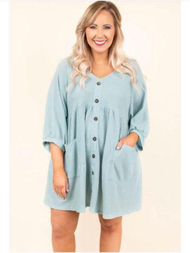 TERRA button short dress