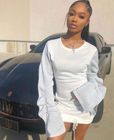 ROSETTA midi sweater dress