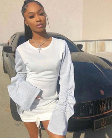 ROSETTA midi sweater dress