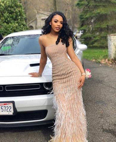 CAREY tassel lace knit dress