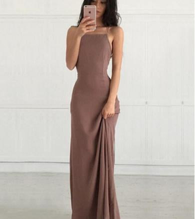 DOLLIE long satin Dress