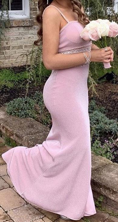 MILAGROS glitter prom dress