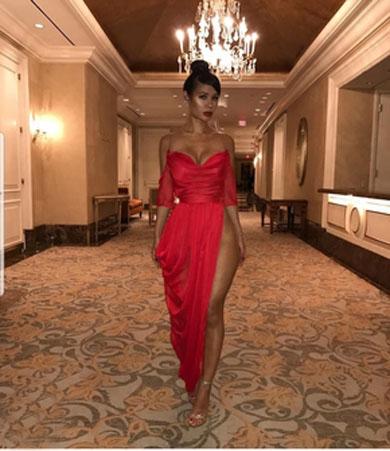 SONIA  split maxi dress