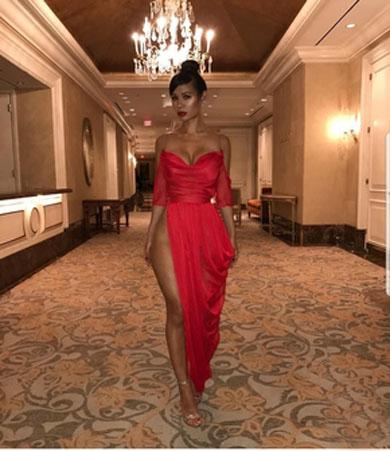 SONIA  split maxi dress