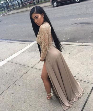 MAUDE sequin formal dress