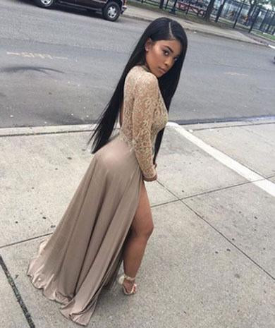 MAUDE sequin formal dress