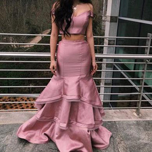 OPHELIA two piece satin dress