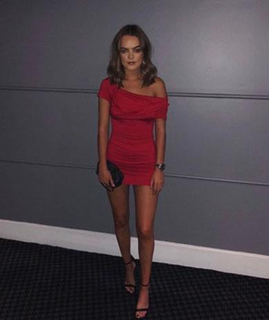 BRIGITTE short prom dress