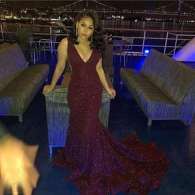 TAMERA glitter prom dress