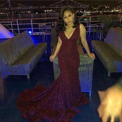 TAMERA glitter prom dress