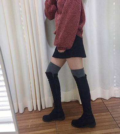 Fall Over Knee High Boots