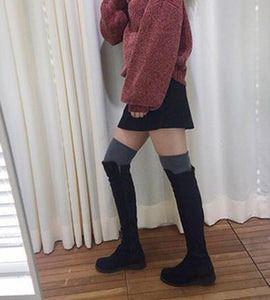 Fall Over Knee High Boots