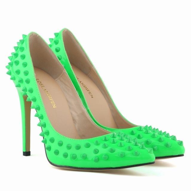 Leather Lady Rivets Shoes