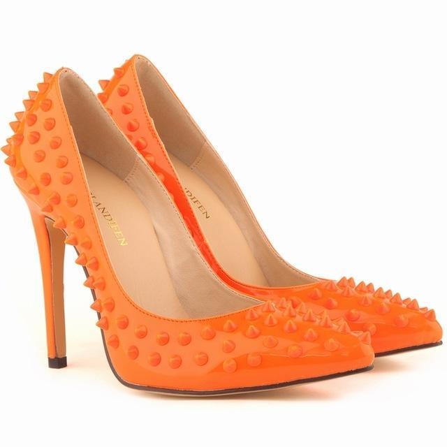 Leather Lady Rivets Shoes